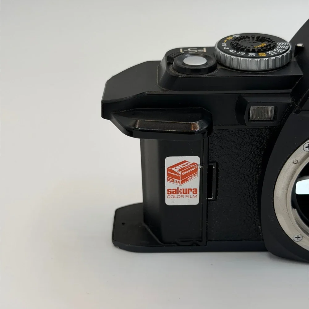 Konica FS-1 35mm SLR Film Camera Body Black Vintage SLR Tested Works